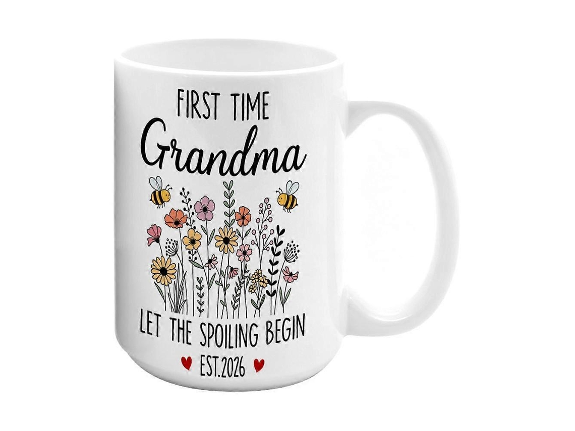 Caneca Para Avó - Presente De Anúncio De Gravidez Para Natal E Dia Da Mãe, Lembrança