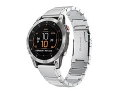 Pulseira De Relógio Lurelia Para Garmin Epix Gen 2 22 Mm Prata