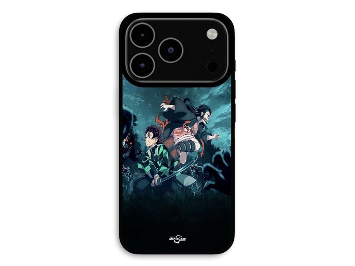 Capa Para Iphone 17 Pro Max Tanjiro Nezuko Demon Slayer Maniacase