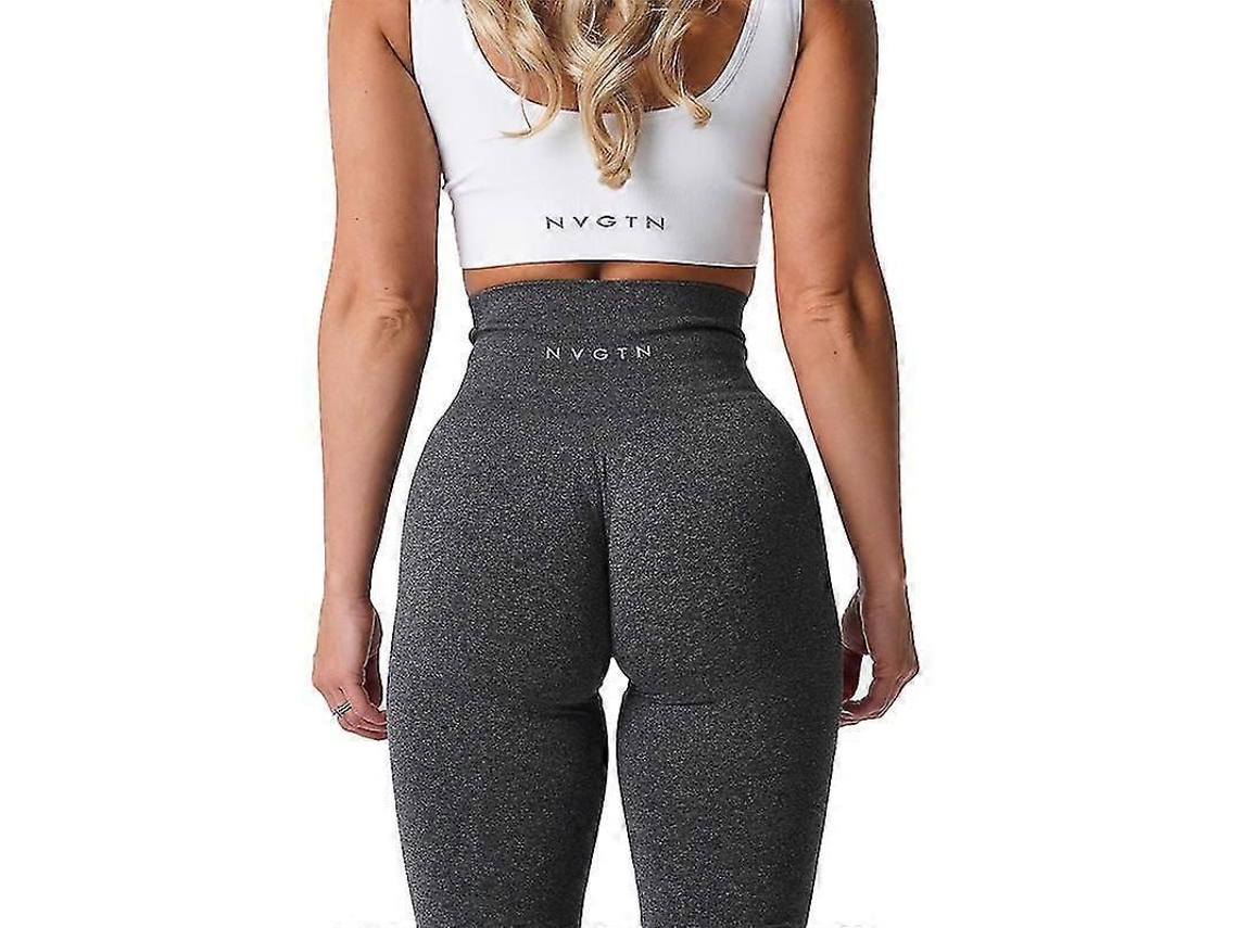 _leggings Sem Costura Nvgtn Feminino Fitness Elástico Respirável Ajuste Elevado