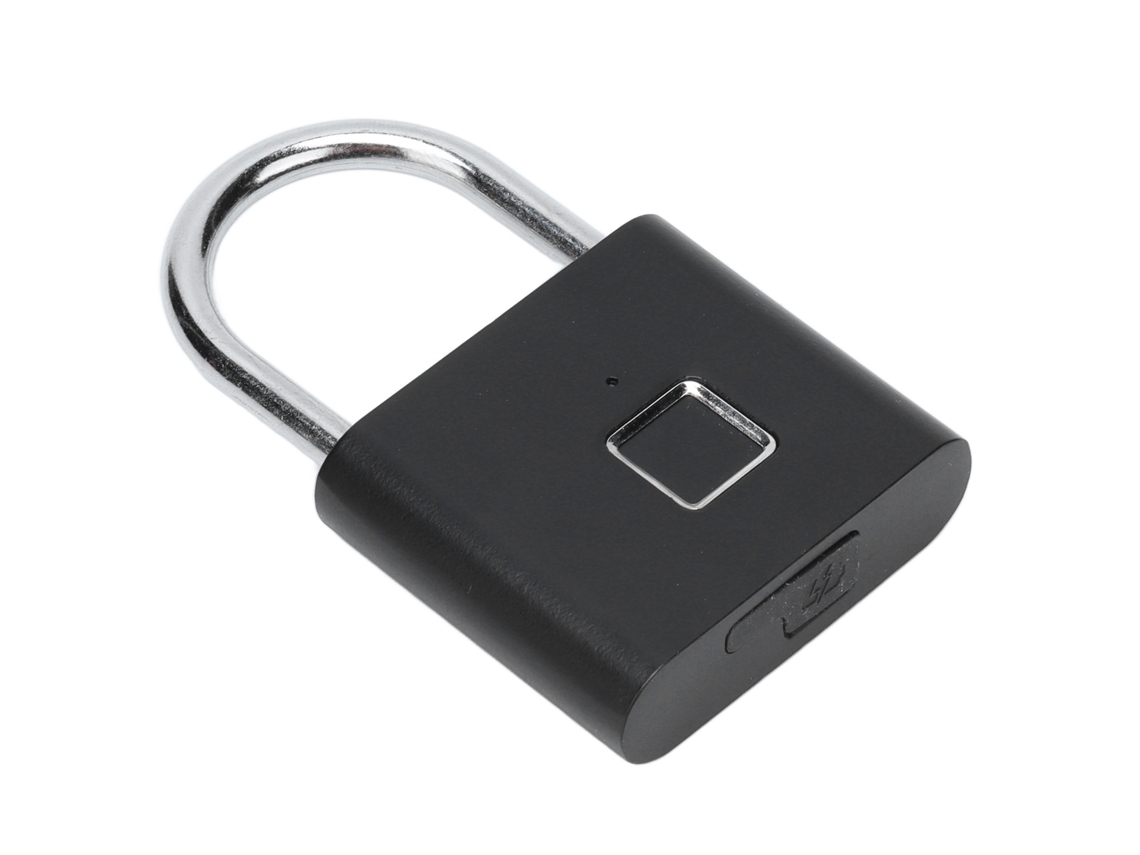 Laxiscreed Fechadura Aramada Com Impressão Digital, Liga De Zinco E Carregamento Usb Para Maior Segurança