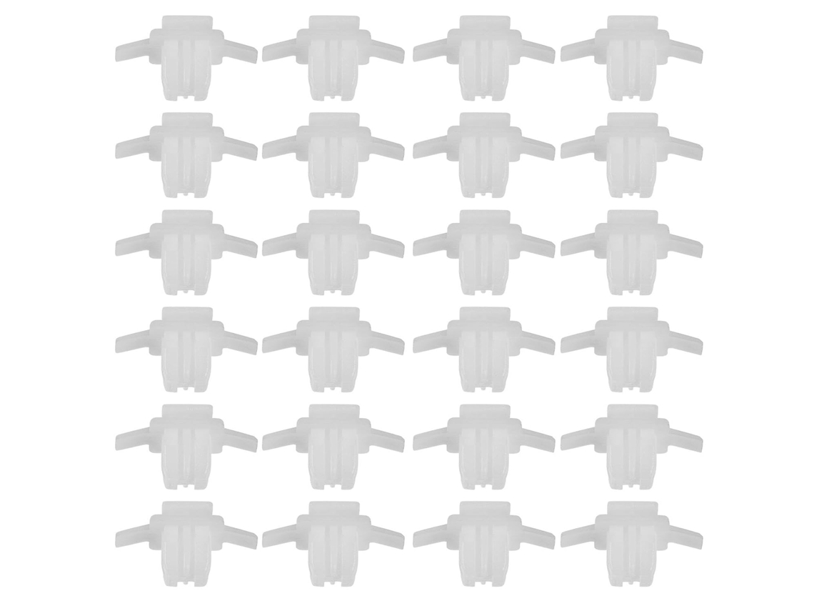 50 Presilhas De Plástico Branco Para Moldura Do Para-lama De Rodas De Veículos, Proteção