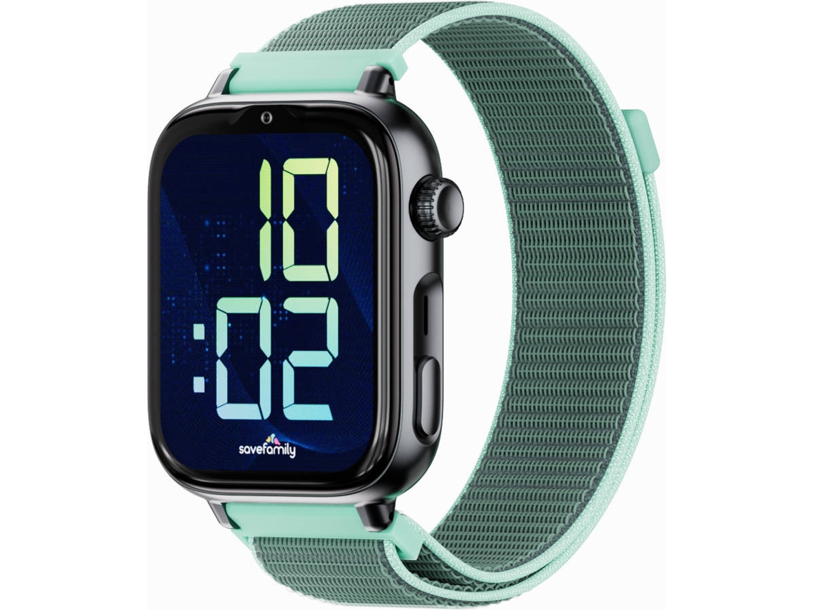 Smartwatch SAVEFAMILY SaveWatch Plus 2 para Crianças (Tecido - Preto/Ocean)
