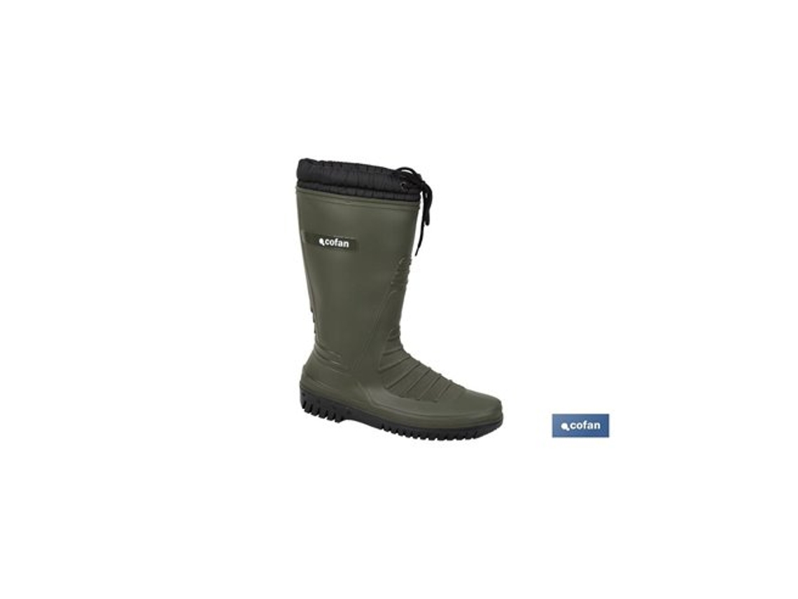 Galochas Com Forro Polar Tamanho 38 Em Pvc Verde Cofan