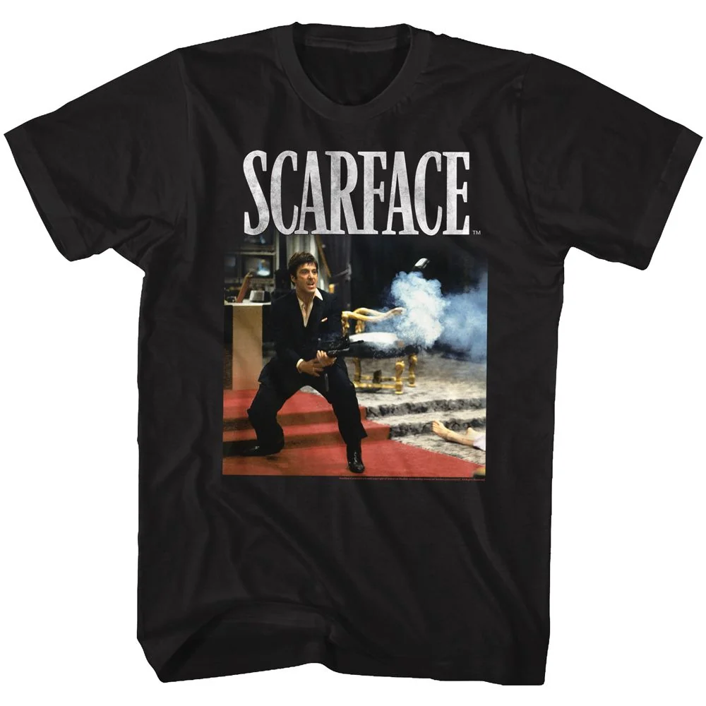 Rockinstone Scarface Movie Hello Friend Black Adult T-shirt Size:xxl