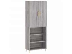 Guarda-roupa alto em madeira Sonoma Cinza, exclusivo da Maison (69,5 x 34 x 180 cm)