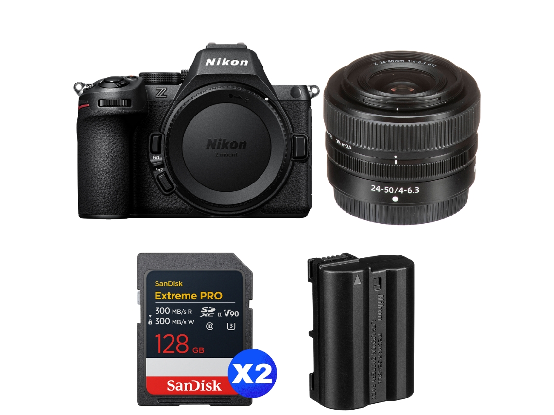 Z5 Ii + 24 50mm F/4 6.3 + 2 Sandisk 128gb Extreme Pro Uhs ii Sdxc + Nikon En el15c + Ebook “20 Dicas para Fotos Que Impressionam” NIKON