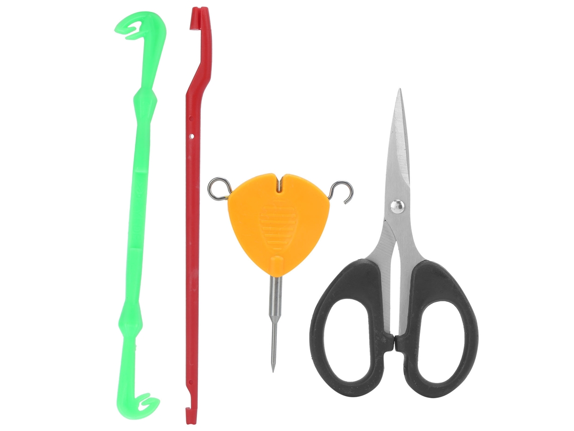 Kit de Ferramentas para Pesca com 4 Peças Laranja