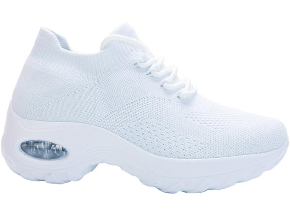 Tênis Casuais Femininos - Meias De Tricô Femininas - Sapatos Esportivos