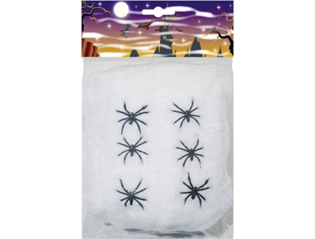 Acessório  Teia de Aranha (Com 6 Aranhas)
