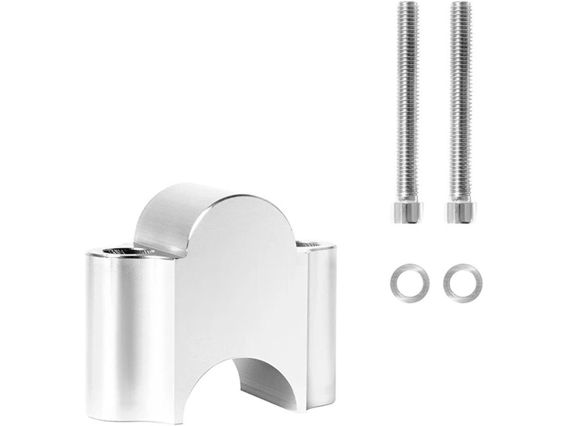 Adaptador de Elevação Guidão para Motocicleta 28 Mm 1 1/8" Montagem Braçadeira Usinado Cnc Feito Liga
