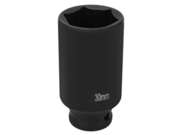 Chave De Impacto Profunda Métrica 1/2 Polegada 27/30mm 6 Pontos Hexagonal Para Ar Pneumático
