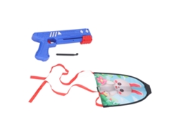 Pistola De Lancar Cometas De Plástico E Tela Leve Azul Brinquedo Para Meninos E Meninas