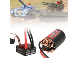 Controlador de Velocidade Eletrônico 550 20t Resistente Ao Calor para Crawler Rc 1/10, Preto, Vermelho, Metal e Plástico, 3.1 SFUSHOS (esc)