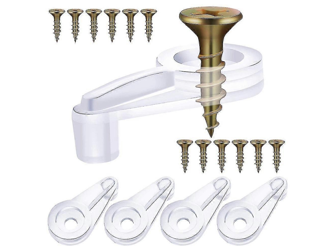 Kit de 100 clips de fixação para vidro S/MARCA