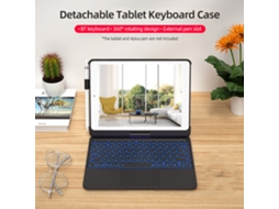 Teclado Iluminado Rotativo LAXISCREED para Ipad