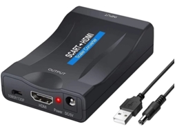 1080p 60hz Scart Para Hdmi Adaptador Conversor Compatível Hdtv, Sky, Blu Ray, Dvd, Ps3 Pal/ntsc, Edid Bestvite