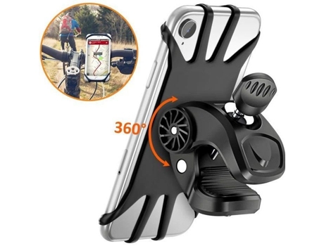 Suporte Bicicleta Guiador Antivibração Giratório Graus GOTOSEEU Preto