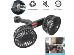 Ventilador De Encosto De Cabeça Automático 12v/24v Com Cabeça Dupla E Refrigerador De Pescoço Para Veículo Suv Zeuxo