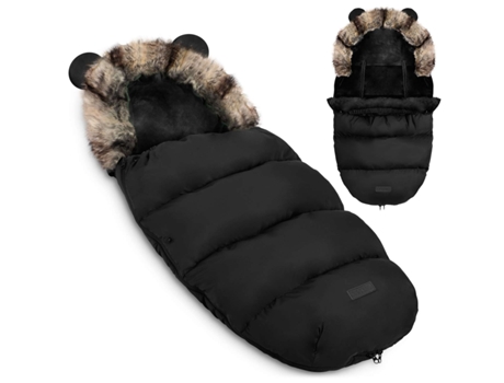 Saco De Dormir Elmi Ricokids Para Cochecito E Trineo - Preto, Confortável E Prático