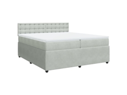 Box Spring Bed, Box Spring Beds Vidaxl Cinzeto Veludo (200 X 200 Cm)