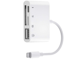 Adaptador de Leitor de Cartão Sd Hdmi1218-Y12 Branco