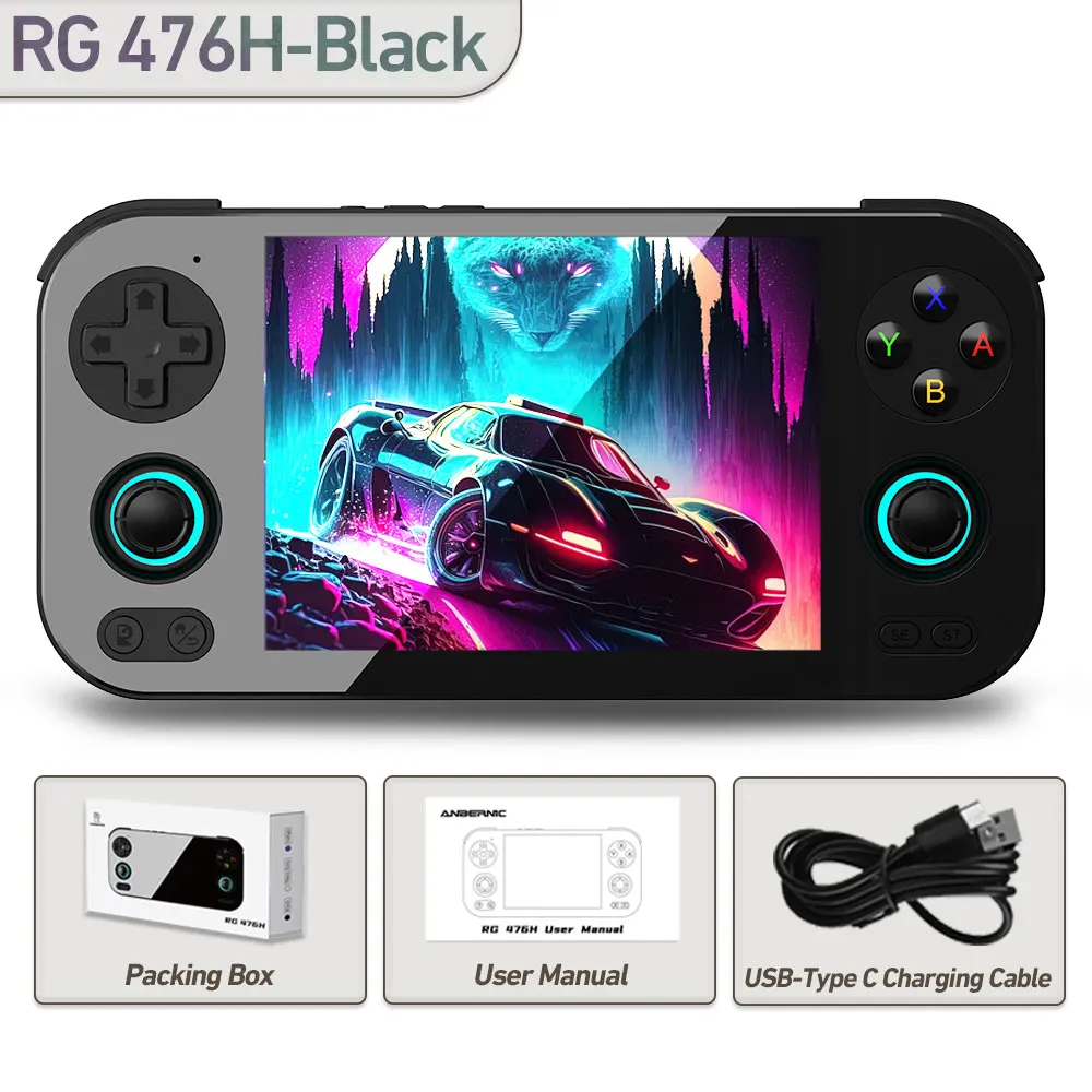 Consola de Jogos MDUG com 128 Gb, em Bolsa, com ecrã LTPS de 4,7 polegadas, processador Unisoc T820, suporte a jogos em 4K
