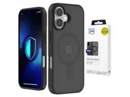 Capa Apple iPhone 17 3mk MagCase™ HARDY® Hazy MILITAR RESISTENTE anti-scratch (preto)
