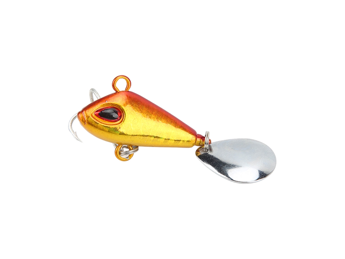 Isca Artificial Vib Metal Mini 20g com Luz Noturna Dourada