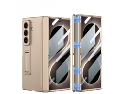 Capa Fina Para Samsung Galaxy Z Fold 8 Ultra, Proteção Para Dobradiças E Suporte, Proteção Total Da Câmara. Dourado Hexinyigjly
