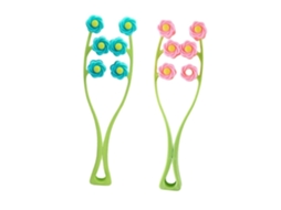 Conjunto de 2 Massageadores Faciais em Formato Flor para Braços, Ideais Cuidados Beleza Profissionais. Ma Ssageador Facial Longa Dur GOKOCO