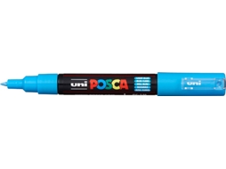 Marcador POSCA PC-1MC Ponta Redonda Extrafina Azul Claro (Ponta de 0,7 a 1 mm)