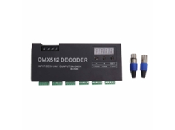 2026 decodificador de 24 Canales Dmx512 com Display Digital Controlador Led Rgbw Driver de Regulação de Intensidade Dc5v‑24v para Cena
