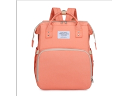 Bolsa De Fraldas Para Bebê Com Grande Capacidade, Mochila Portátil Multifuncional, Transpirable E Plegável, Rosa