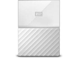 Disco HDD Externo WESTERN DIGITAL My Passport Â 2 TB (Branco - 2 TB - USB 3.0)