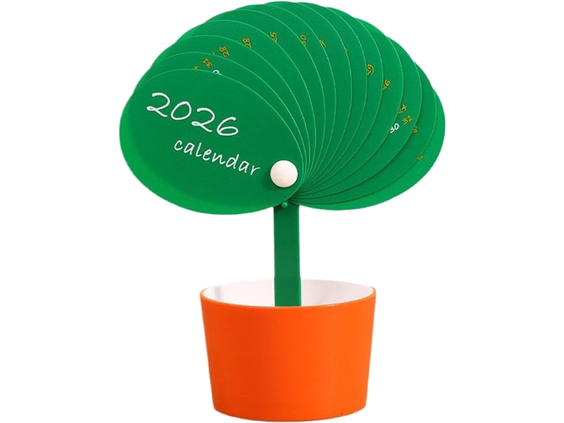 Calendário De Mesa 206 – Planejador Em Formato Botão, Organizador