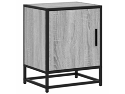 Bedside Cabinet, Bedside Cabinets Vidaxl Cinzeto Madeira Processada (n/a)