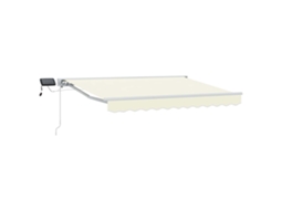Conjunto 1 Toldo Manual Vidaxl Branco Alumínio (3 X 2,5 M)