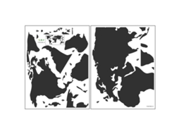 Adesivo de Parede com Mapa Múndi, 1 Conjunto, Removível, Decoração Criativa para Corredor e Quarto, CHABERLU