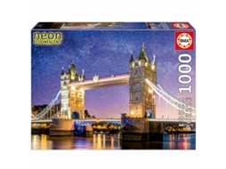 Puzzle EDUCA 1000 Pecas Neon Tower Bridge Londres 19930
