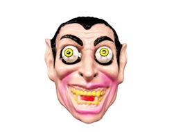 Máscara Facial Mali Scary Halloween com Cabelo Acessório de Cosplay para Carnaval Festa Tema