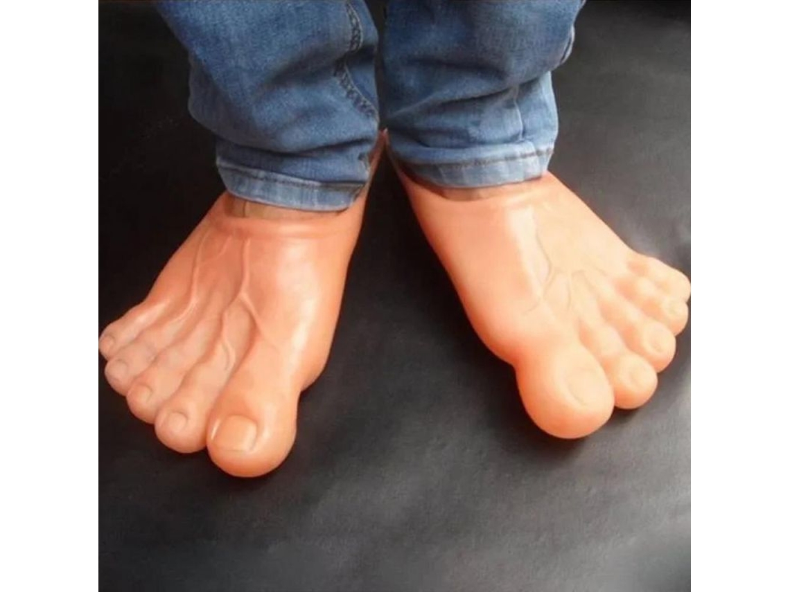 2026-zapatos De Casa Verano Divertidos Pies Gigantes Cinco Dedos Sandalias Unisex Interior Hogar Talla Única Cn38-42 Wd247 Bege