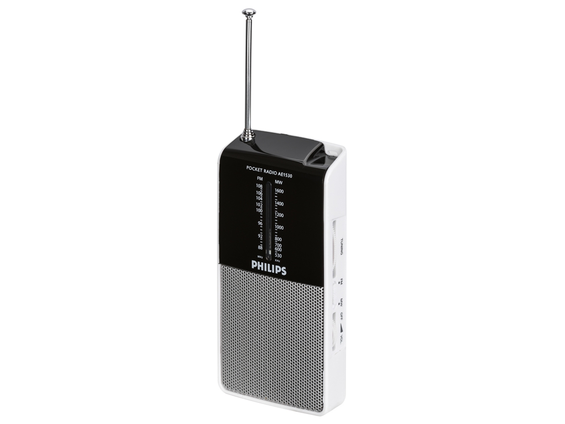Rádio PHILIPS AE 1530/00 (Preto / Prateado - Analógico - FM/AM - Pilhas)