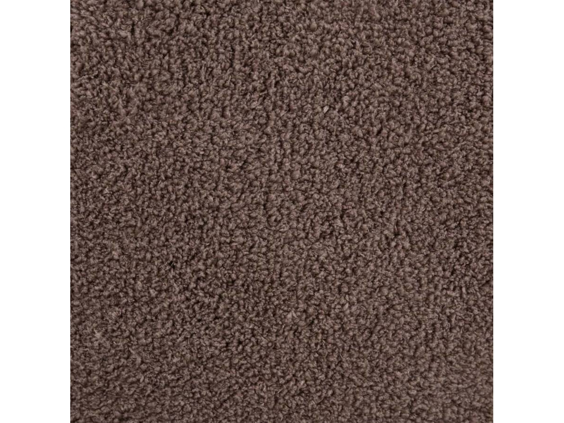 vidaXL Tapete teddy 200x140 cm cinzento-acastanhado
