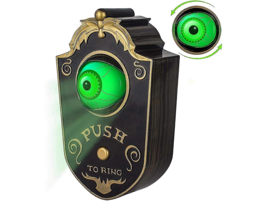 Decoração De Halloween, Campainha De Halloween, Campainha Assombrada, Globo Ocular Animado, Decoração De Halloween Com Sons Assustadores Ly Ebike
