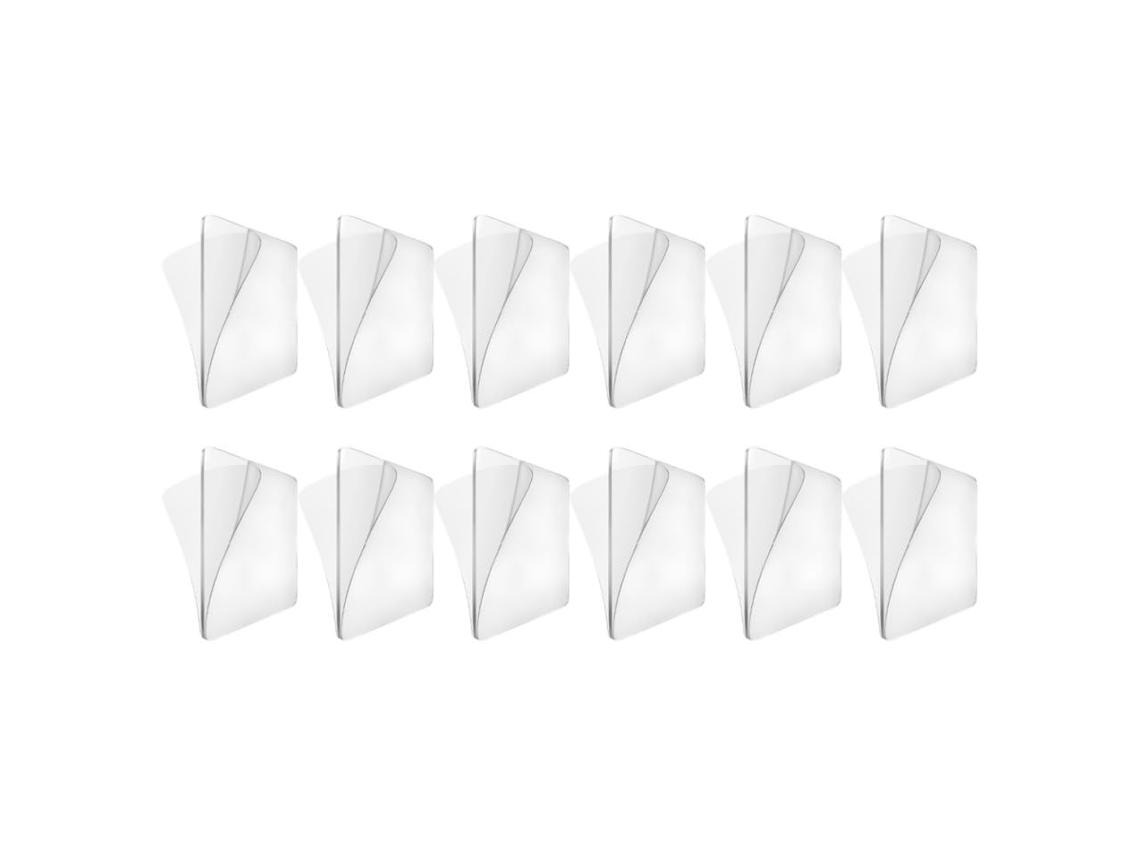 Ibasenice Conjunto De 12 Adesivos Transparentes Pvc Dupla Face Para Ta