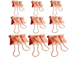 Clipes de mesa compactos de metal Ipetboom para cadernos, 42 peças de clipes de papel pequenos e charmosos para arquivos.