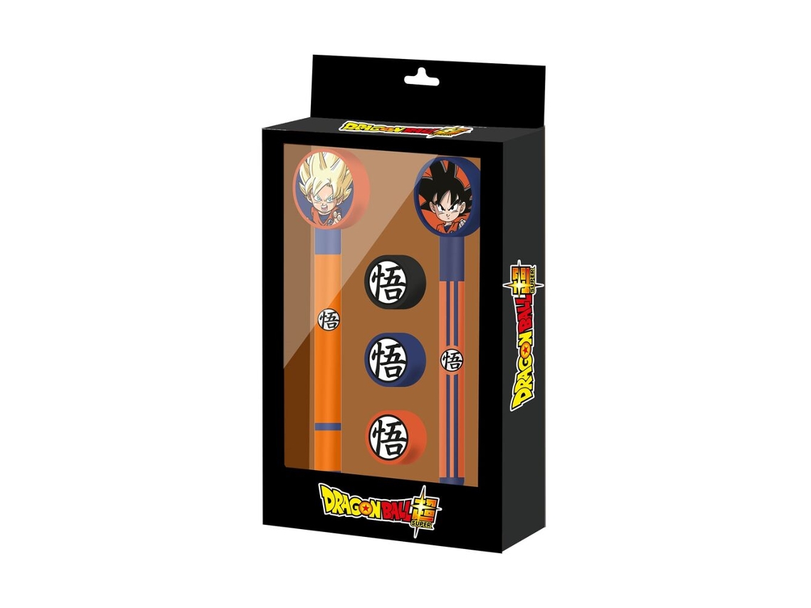 Dragon Ball Super Caneta Pack 3 Lápis Drunk Karactermania