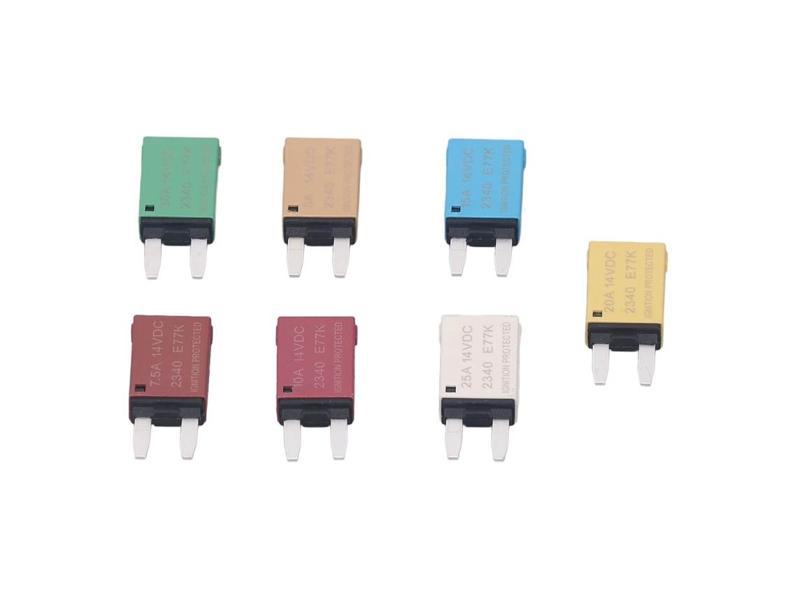 Conjunto de 7 Disjuntores Automáticos de Reset, 5A-30A, para Carro, Barco, RV, 14VDC