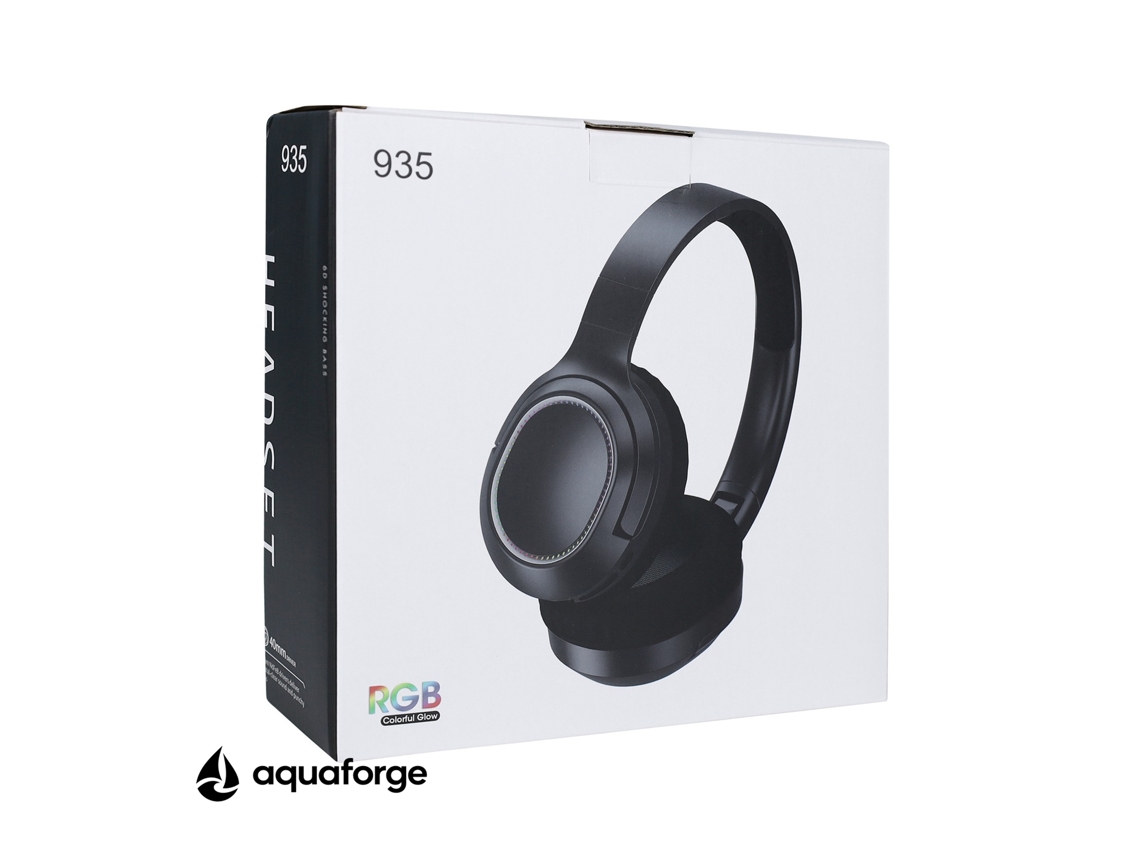 Headset Gaming Bluetooth 5.3 Sem Fio Com Microfone Led Rgb Som Estéreo